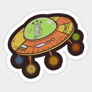 Party Alien Sticker